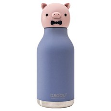 아소부 진공스텐 캐릭터 베스티 보온보냉 텀블러, 피기, 460ml, 1개