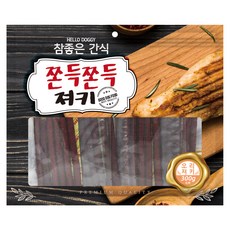 헬로도기 강아지 쫀득쫀득 져키, 오리, 300g, 1개 오리, 300g, 1개