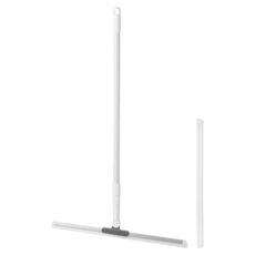 LazyCorner 懶角落 地板刮水器 附矽膠條 45cm, 白色, 1個