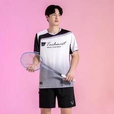 테크니스트 남성용 배드민턴 게임웨어 스포츠 반팔 티셔츠 TNT66013