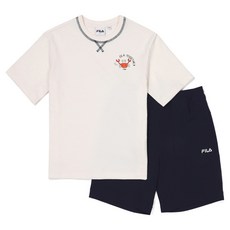 휠라키즈 마린 그래픽 상의 하의 FK2FSF2301X