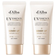 달바 워터풀 톤업 선크림 내추럴 커버 베이지 21호 SPF50+ PA++++, 50ml, 2개