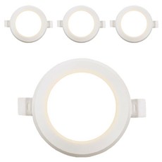 닥터룩스 LED 5W 방습형 다운라이트 96 x 30 mm, 전구색, 4개