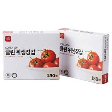 일회용 위생 비닐장갑, 2개, 150개입
