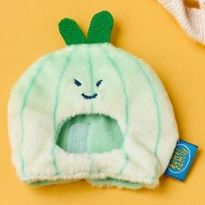 버터 베지갱 양파 미니 키링 코스튬, 그린, 1개, 6.5cm