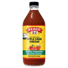 BRAGG 蘋果醋 蜂蜜卡宴辣椒, 1個, 473ml