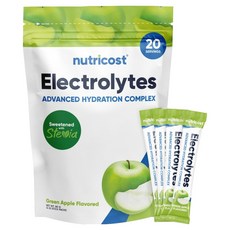 nutricost 電解質補水隨身包 綠蘋果口味 20入, 80g