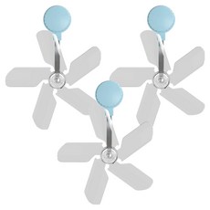 부착형 에어컨 윈드바이저, 3개, 블루