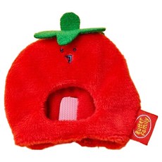 버터 베지갱 토마토 미니 키링 코스튬, 레드, 1개, 6.5cm