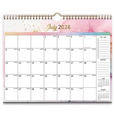 KHOKURI 壁掛式 26~27年 18個月日曆 6W0199 橫式