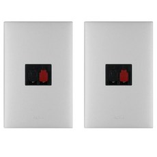 Legrand 羅格朗 Apela SIMPLE 一般型喇叭插孔 1孔 銀色雙色