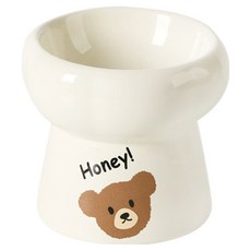 PASTEL PET 寵物蜂蜜熊陶瓷餐具 A款