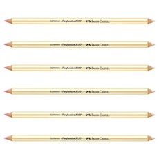 FABER-CASTELL 輝柏 專業用雙面橡皮擦筆, 單一顏色, 6個