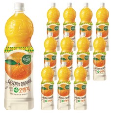 자연은 상큼오렌지, 12개, 1.5L