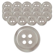 동대문단추왕 셔츠 블라우스 유광 IMT 단추 11.5mm, 라이트그레이, 20개