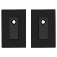 Legrand 羅格朗 Apella SIMPLE CATV 3路模組 11dB TV端子插座 黑色, 2個