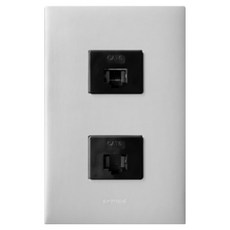Legrand 羅格朗 Apela SIMPLE 單聯 8P Plus 8P CAT 6e 模組網路插座 雙色銀, 1個