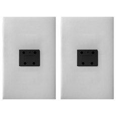 Legrand 羅格朗 Apela SIMPLE 單聯4P嵌入式模組電話通訊端子插座 雙色銀, 2個