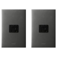 Legrand 羅格朗 Apela SIMPLE 單聯用 4P 嵌入式模組 電話通訊端子插座 鎂雙色, 2個