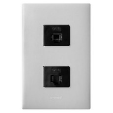 Legrand 羅格朗 Apela SIMPLE 1孔用 8P Plus 8P模組 網路端子插座 銀色雙色