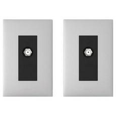 Legrand 羅格朗 Apella SIMPLE CATV 3路單元 11dB 3模組 TV端子插座 銀色雙色, 2個