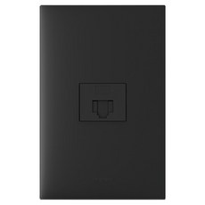Legrand 羅格朗 Apela SIMPLE 1孔用 8P 嵌入式模組 網路插座 黑色, 1個