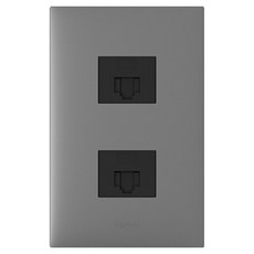 Legrand 羅格朗 Apela SIMPLE 單聯 8P Plus 8P CAT 6e 模組網路插座端子 雙色鎂, 1個