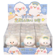 조선문방구 말랑뽀송 오리 스퀴시 키링 12p, 랜덤발송, 1개, 7.3cm