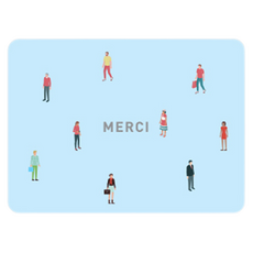 양지사 더스페셜 메세지 카드, MERCI 사람, 1개 MERCI 사람, 1개