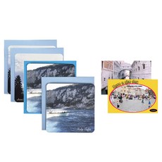 아이씨엘디자인 포토 카드 Europe 2종 x 2p + 엽서 2p 세트, 알프스, 카프리(카드), 랜덤발송(엽서), 1세트