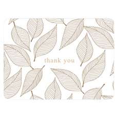 양지사 더스페셜 메세지 카드, THANK YOU 나뭇잎, 1개