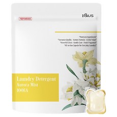 I&US 頂級高濃縮膠囊洗衣精 Aurora Mist 800g, 1個, 100入