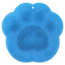 실리콘 풋 브러쉬 발세척 매트 30cm, 블루, 1개입, 1개