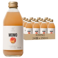 KIMINO 山梨白桃氣泡果汁飲, 24個, 250ml