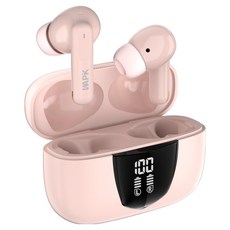 와피크 노이즈캔슬링 무선 블루투스 이어폰 RS1 C타입 커널형, 핑크