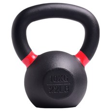 로이윙 수페리어 통무쇠 케틀벨, 블랙, 1개, 10kg