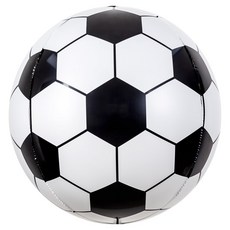 조이파티 4D 은박 동그란 축구공 풍선 80cm, 혼합색상, 1개
