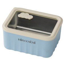 Hiromimi 雲朵系列 可微波玻璃保鮮盒 600ml, 藍色, 1個