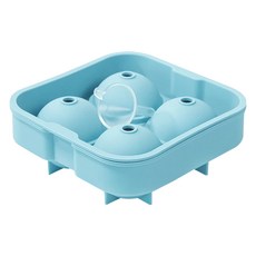 HIKARI 日光生活 球形矽膠製冰盒 附小漏斗 M335-1, 藍色, 1個