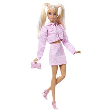Barbie 芭比 豪華風格粉紅丹寧短版夾克奢華街頭風娃娃