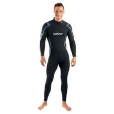 seac 男款 Feel Ultraflex 3mm 水肺潛水衣, 黑色