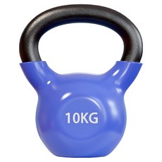 로이윙 PVC 코어 무쇠 덤벨 케틀벨, 블루베리, 1개, 10kg