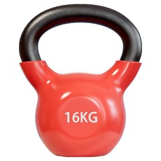 로이윙 PVC 코어 무쇠 덤벨 케틀벨, 자몽, 1개, 16kg