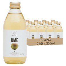 KIMINO 和歌山梅子氣泡果汁飲, 24個, 250ml