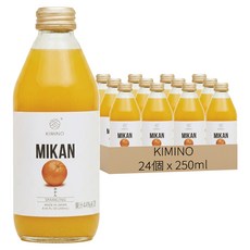 KIMINO 和歌山蜜柑氣泡果汁飲, 24個, 250ml