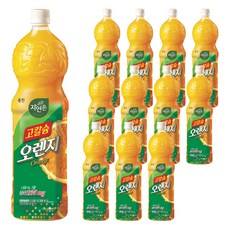 자연은 고칼슘 오렌지, 1.5L, 12개