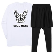 ILLUSO SOULMATE 寬鬆版型長袖防磨衣上衣 + 四分彈性層次內搭褲套裝