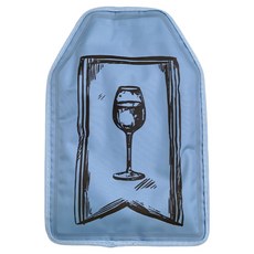 에스제이제인 와인 슬리브 샴페인 맥주 칠러 휴대용 쿨러 백 와인잔, 1개, 750ml