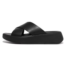 fitflop 女款 F-Mode 皮革厚底交叉拖鞋
