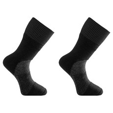 울파워 메리노울 스킬드 클래식 양말 400, Black + Dark Grey, 1개